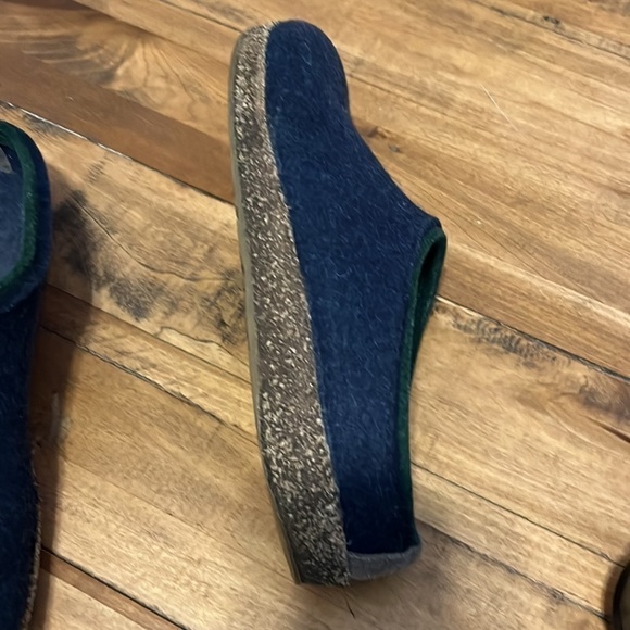 HAFLINGER clogs navy blue, size 41, felted wool, good condition - Picture 10 of 11